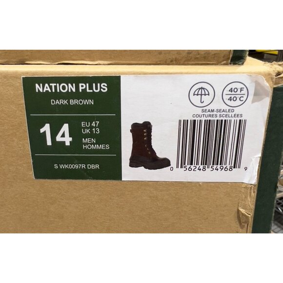 Kamik Mens Sz. 14 NationPlus Waterproof Insulated Boots -40°F Dark Brown - Picture 8 of 14